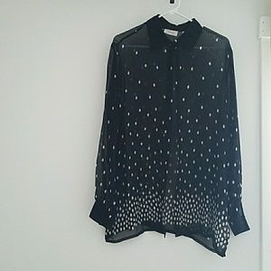 Semi-transparent Silk Blouse